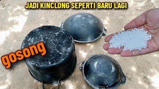 Ibu-ibu harus tau  Cukup pakai ini Dandang wajan gosong jadi kinclong seperti baru lagi