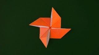 Origami - How to fold a Pinwheel Base