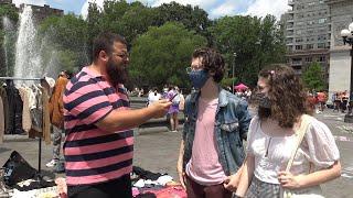 ASKING VACCINATED NEW YORKERS WHY THEYRE WEARING MASKS OUTSIDE