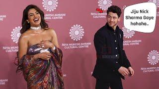 Jiju Sharma Gaye - Priyanka Chopra with hubby Nick Jonas HILARIOUS MASTI at Ambanis NMACC Launch