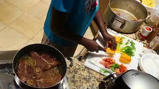 T-Bones Smothered potatoes and green salad