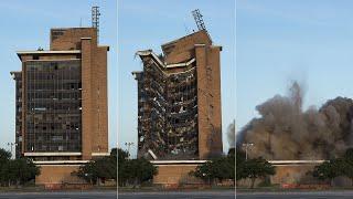 First Pasadena State Bank brought down in spectacular implosion