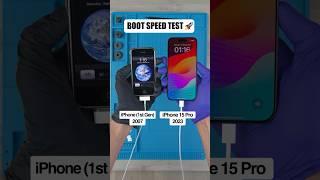 iPhone 15 Pro vs. iPhone 1  Boot-Up Speed Test   #iphone15 #iphone15pro