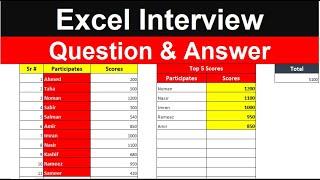 Excel Interview Question  Job Interview in Excel  Excel Interview #excelformula