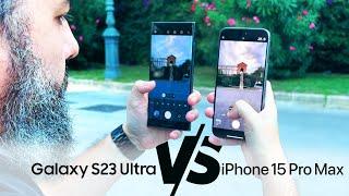 iPhone 15 pro max vs SAMSUNG Galaxy S23 ultra - comparativa cámaras DEFINITIVA