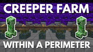 Fastest Gunpowder Farm Minecraft 1.21 - 150000 Items per Hour - Best Creeper Farm in Perimeter