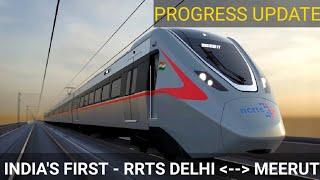 INDIAS FIRST RAPID RAIL TRANSIT SYSTEM  RRTS  PROGRESS 2020  MEGA PROJECT  DELHI  INDIA