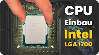 Intel CPU Einbau auf dem Sockel LGA 1700  Prozessor einsetzen