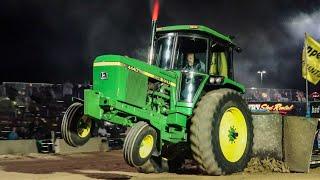 Fire Breathing FARM STOCK TRACTORS SHIPSHEWANA IN 2020 Michiana Event Center Indiana Pulling League