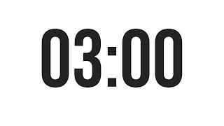 3 Minute Countdown timer Minimal