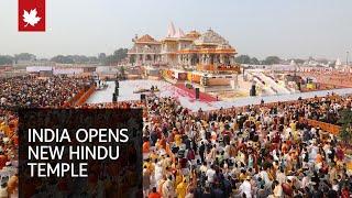 India unveils new Hindu temple at historically contested site