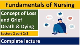 Concept of Loss and Grief Death and Dying  Fundamentals of Nursing  Semester II  BSN Pakistan