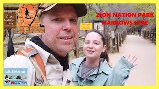 12 MILES IN WAIST HIGH WATER NARROWS HIKE IN ZION NATIONAL PARK. REAL VANLIFE TRAVEL VLOG