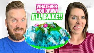 Whatever You Draw Ill BAKE Cooking Challenge  K-City Family