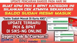 BUAT KPM PKH & BPNT KATEGORI INI SILAHKAN CEK KARTU ATMNYA ADA SALDO MASUK & SEGERA CAIRKAN