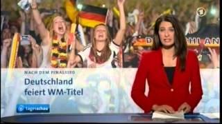 Tagesschau zum Weltmeister Deutschland 2014 am 14.07.2014