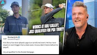 Golf Galaxy Employee Pounds 3 Beers & Qualifies For PGA Tournament This Weekend  Pat McAfee Reacts