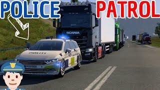 ‍️Police Patrol in Calais Duisburg   TruckersMP Game Moderator