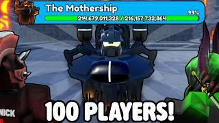 100 PLAYERS vs EVERY ENDLESS BOSS Toilet Tower Defense