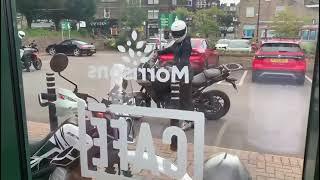 Man and boy 14 arrested in connection with stolen Yamaha XT250 Serow motorbike outside Morrisons i