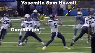 Seahawks Study Yosemite Sam Howell was Slingin...and Dingin  D was Flying Around