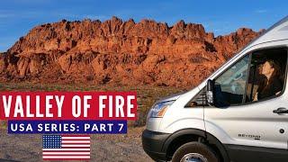 Valley of Fire EPIC Camping Spot  First VANLIFE Experience USA