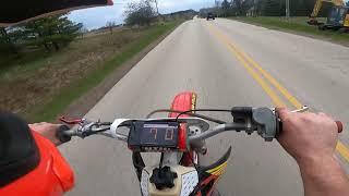 HONDA CR250 TOP SPEED RUN