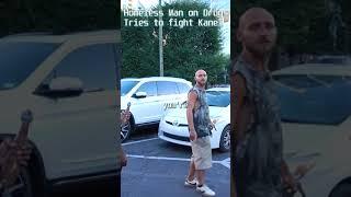 Homeless Man On Drugs Tries to Fight Kanel Joseph