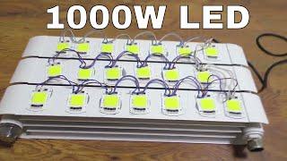 БАТАРЕЯ ИЗ СВЕТОДИОДОВ ИЛИ СВЕТ ИЗ АДА1000w led ФОНАРЬ НА 1000 ВАТТ