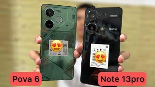 Tecno Pova 6 frente a Xiaomi Redmi Note 13 pro  cual es mejor?  test de rendimiento