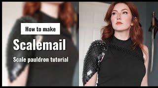 How To Make Scalemail  Shoulder Armor Tutorial