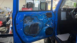 HOW TO REMOVE DOOR PANELS AND INSTALL SPEAKERS TWEETERS TOYOTA FJ