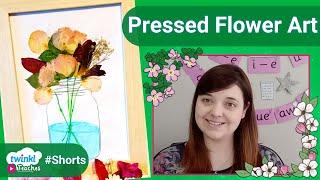 KS1 Activity Video Pressed Flower Art #Shorts