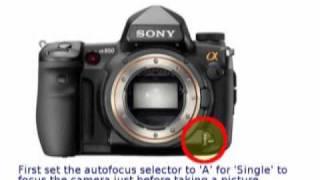 Sony A850 A900 Tutorial AF Micro Adjustment for Lenses