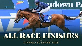 All race finishes from Coral-Eclipse Day at Sandown Park racecourse
