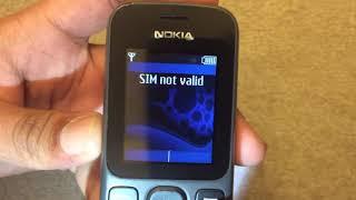 Nokia 100 - Insert SIM SIM not valid & Startup