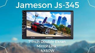 Jameson JS-345BT Double Teyp 7 Inch 4x60w Mirrorlink BTUSBSDFMAUX Geri Görüş Kamerası
