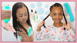 Curly Hair Weekly Wash & Style Routine for Little Girls