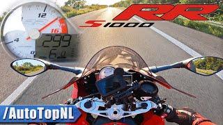 BMW S1000RR Akrapovic  TOP SPEED on AUTOBAHN NO SPEED LIMIT by AutoTopNL