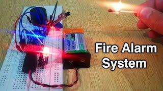 How to Make Fire Alarm System or heat Detector using Arduino nano  Fire Detector and Fire Alarm