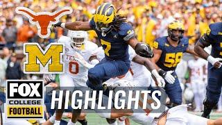 No. 3 Texas Longhorns vs. No. 10 Michigan Wolverines Highlights  FOX College Football