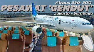 CANDU BANGET NAIK PESAWAT BESAR INI  Flight Garuda Indonesia CGK-SUB  Airbus A330-300 PK-GPW