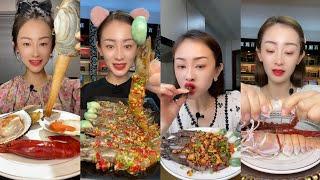 Yummy 178 eat  shrimp   noodles   lleat sea food #food #eating #mukbang