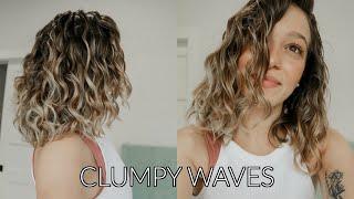 How To Get Curl Clumps  short to medium wavy hair