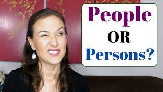 People or persons?  English #shorts