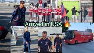 🟢 SUCCESS Manchester United ARRIVED successful in USA for tour  Leny Yoro Amad Hojlund....