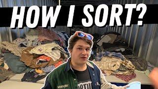 Sorting Bales of Clothing  Week in the life of an eBay Seller