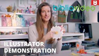 How to Make a Paper Lily Pad with Ashley Barron  Arts & Crafts  Illustrator Demonstration