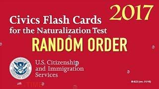 2017 US CitizenshipNaturalization Test Questions in Random Order All 100 Questions and Answers