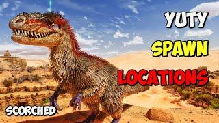 Scorched Earth BEST Yutyrannus Spawn LOCATIONS  ARK Survival Ascended ASA
